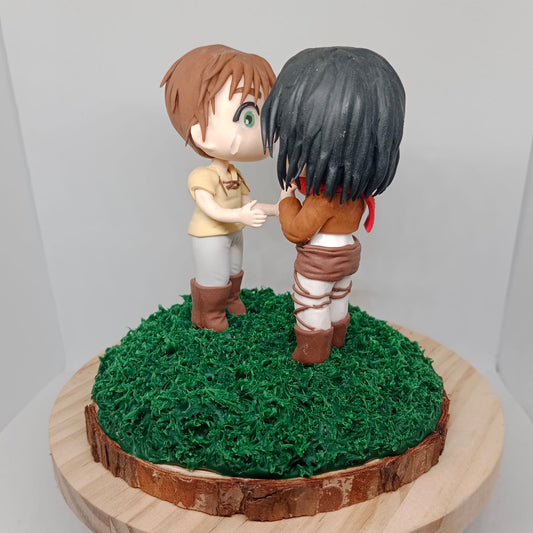 Eren y Mikasa